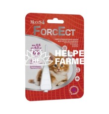 ФорсЕкт ModeS ForcEct протипаразитарні краплі для котів та кошенят вагою 0,5-4,0 кг, 0,5 мл