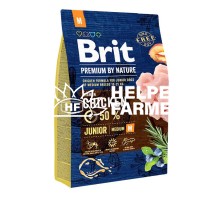 Сухий корм для цуценят середніх порід Brit Premium Dog Junior М з куркою, 3 кг