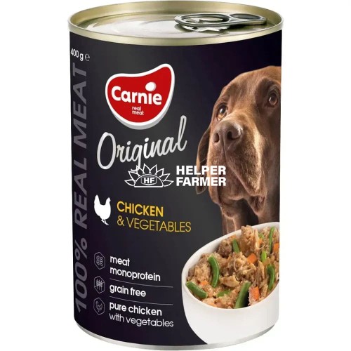 Вологий корм Carnie Original Mono Protein Курка з овочами для собак, 400 г