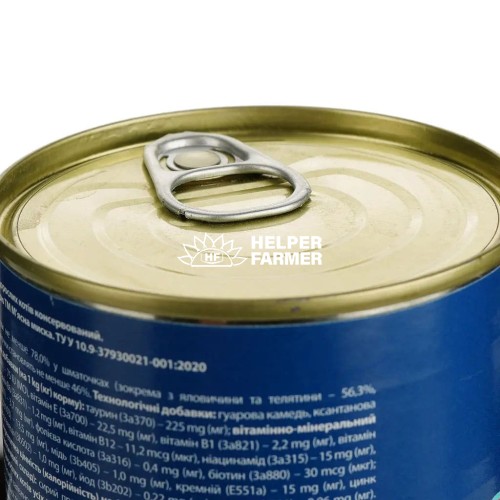 Вологий корм для котів М'ясна миска шматочки в соусі з телятиною, 415 г