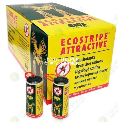 Липкая лента от мух Ecostripe Attractive