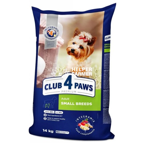Сухой корм для собак малых пород Club 4 Paws Premium, 14 кг