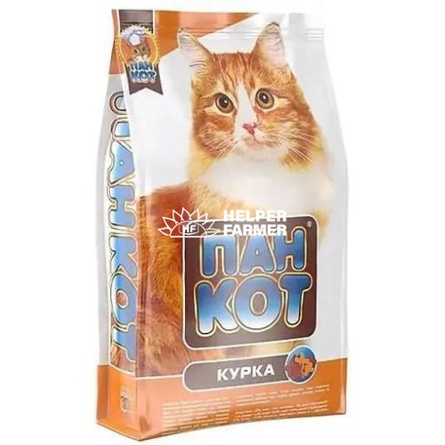 Сухий корм для котів Пан Кот Курка, 10 кг
