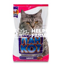 Сухий корм для котів Пан Кот Мікс, 10 кг