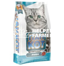Сухой корм для котов Пан Кот Рыба, 10 кг