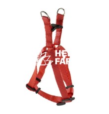 Шлея з повідцем Cristel для собак, нейлон, 10 мм / 26-38 см / 26-38 см, червоний