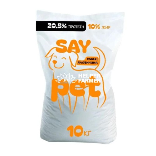 Сухий корм для дорослих собак SayPet з яловичиною, 10 кг