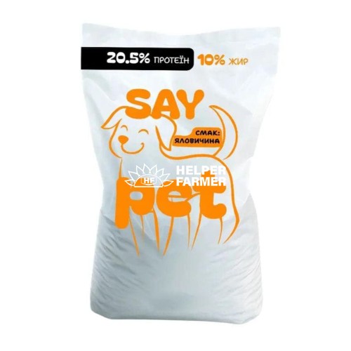 Сухой корм для взрослых собак SayPet с говядиной, 1 кг (весовой)