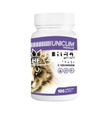 Бреверс Unicum Premium витамины для кошек с чесноком, 100 таблеток 50 г
