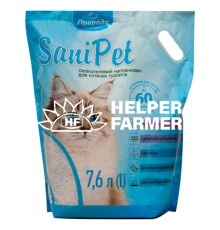 Наповнювач для котячого туалету Sani Pet силікагелевий, 7.6 л