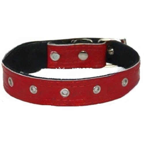 Ошейник Franty 201011/3 безразмерный кожа 20 мм, длина 17-32 см красный