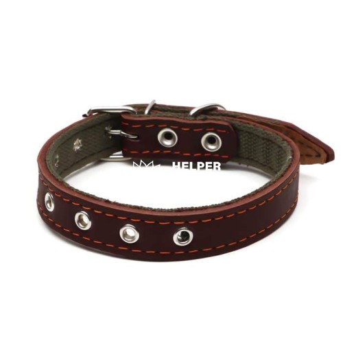 Нашийник Franty 201011/3 безрозмірний шкіра 20 мм, довжина 17-32 см коричневий