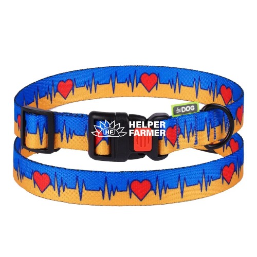 Ошейник для собаки ТМ HiDOG "Жизнь", размер XS (ширина 10 мм, обхват шеи 18-28 см)
