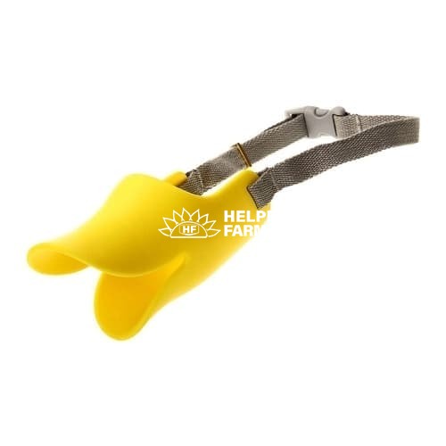 Намордник УНІ Маска S силіконова качечка жовта Ш-17-30 Р-12 см Вага 2.5-4.5 кг