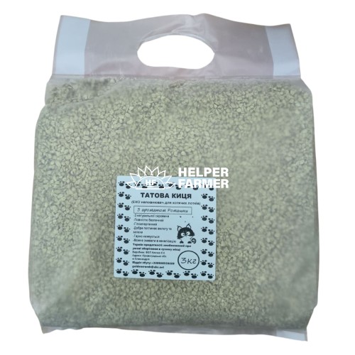 Наповнювач Еко для котів Татова Киця з ароматом ромашки, 3 кг