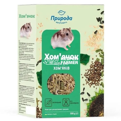 Корм для хом'яків Природа PR241070 Хом'ячок, 500 г