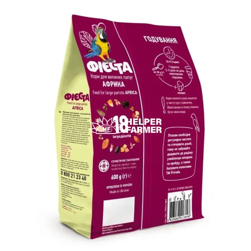 Корм для великих папуг Природа PR241389 Фієста Африка, 600 г