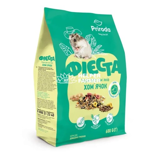 Корм для хом'яків Природа PR241382 Фієста Хом'ячок, 600 г