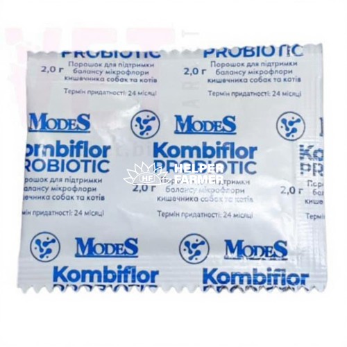 Комбифлора Пробиотик ModeS порошок для поддержания баланса микрофлоры кишечника собак и кошек по 2 г 15 саше