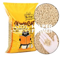 Деревний наповнювач WonderCat light – натуральний, екологічний, безпечний для котів, гризунів і птахів, 9 кг