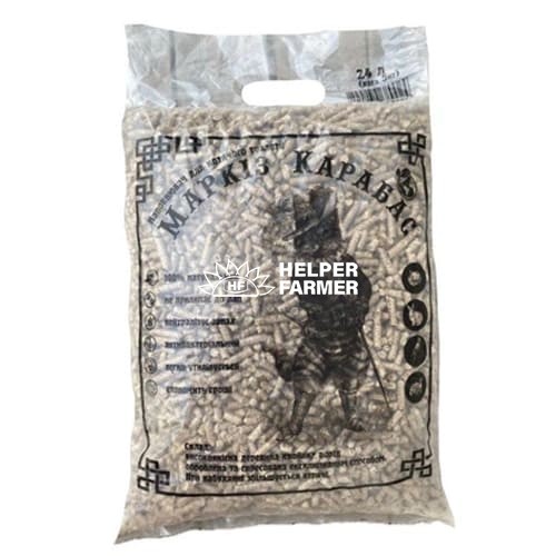 Гигиенический древесный наполнитель Маркиз Карабас, светлый, 5 кг