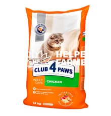 Сухий корм для котів Club 4 Paws Premium з куркою, 14 кг