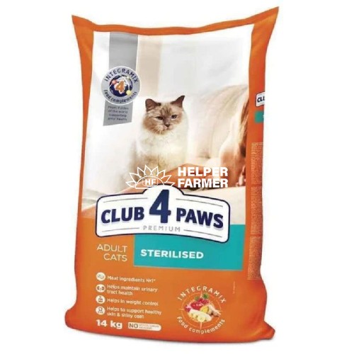 Сухий корм для котів Club 4 Paws Premium Sterilised для стерилізованих котів, 14 кг