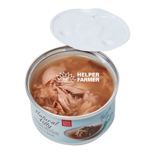 Вологий корм для котів Natural Kitty з тунцем у бульйоні, 80 г