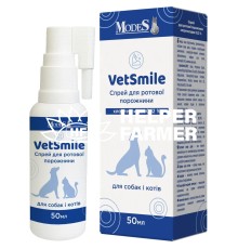 Ветсмайл ModeS VetSmile спрей для ротової порожнини собак та котів, 50 мл