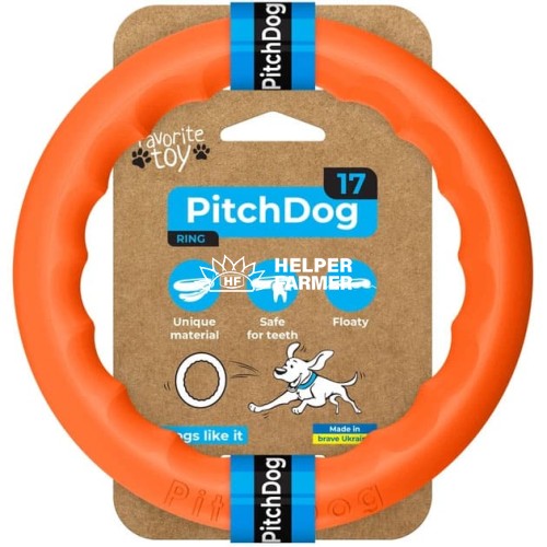 Кільце для апортування Pitch Dog 17 см Помаранчеве