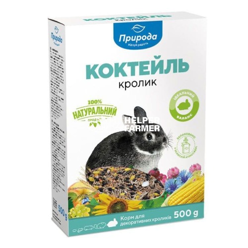 Корм для гризунів Природа PR740044 Коктейль Кролик, 500 г