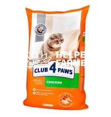 Сухой корм для кошек Club 4 Paws Premium с курицей, 1 кг (весовой)