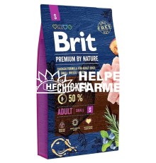 Сухий корм для собак дрібних порід вагою до 10 кг Brit Premium Dog Adult S з куркою, 8 кг