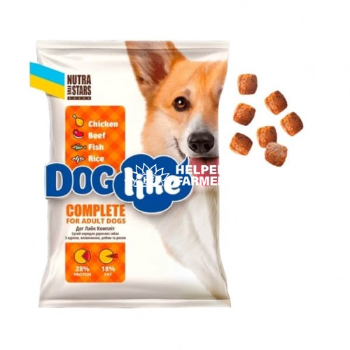 Сухий корм для собак усіх порід Nutra 5 Stars Dog Like Complete курка, телятина, риба та рис, 10 кг
