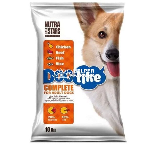 Сухий корм для собак усіх порід Nutra 5 Stars Dog Like Complete курка, телятина, риба та рис, 10 кг