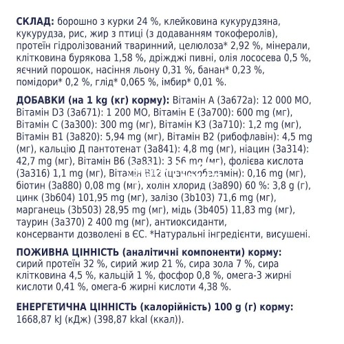 Сухий корм для котів Club 4 Paws Premium з ефектом виведення шерсті із травного тракту, 1 кг (ваговий)