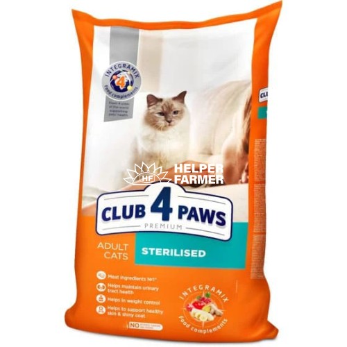 Сухий корм Club 4 Paws Sterilized Adult Premium для дорослих стерилізованих кішок, 1 кг (ваговий)