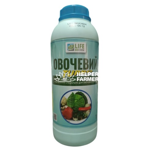 Овочевий турбо, добриво органо-мінеральне, амінохелатний комплекс, 1 л