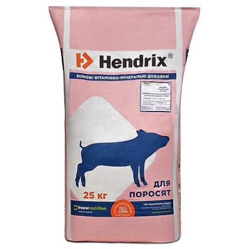 Hendrix БМВД старт для поросят 25% 7013 Trouw Nutrition, 25 кг містить вітаміни для поросят для росту поросят 