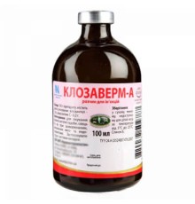 Клозаверм А (ДЛЯ ТВАРИН) розчин для ін'єкцій, 100 мл