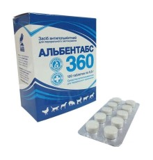 Альбентабс 360 (ДЛЯ ТВАРИН) 36% антигельмінтик, 1 таблетка