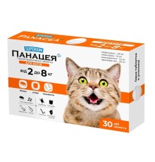 Суперіум Панацея протипаразитарні таблетки для котів 2-8 кг, 1 таблетка