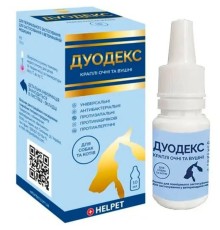Дуодекс очні та вушні краплі для собак та котів, 10 мл