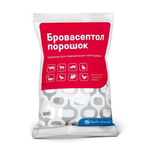Бровасептол (ДЛЯ ТВАРИН) порошок, 100 г