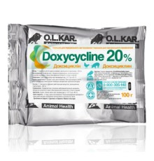 Доксициклін 20% (ДЛЯ ТВАРИН) порошок, 100 г