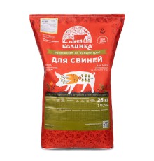Комбикорм Калинка для поросят ростовая 7032, для откорма свиней 30-60 кг, 25 кг