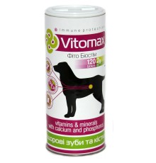 Вітаміни Vitomax 200077 для собак зміцнення зубів і кісток, 120 таблеток