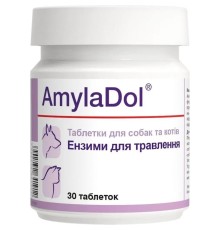 АмілаДол Dolfos AmylaDol для собак і кішок при порушенні травлення, 30 таблеток