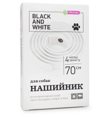 Нашийник для великих порід собак Vitomax Black&White Протипаразитарний, 70 см