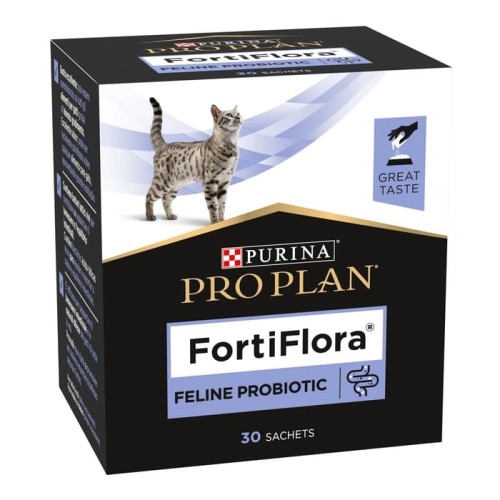 Pro Plan FortiFlora Feline Probiotic пробіотик для дорослих котів та кошенят порошок по 1 г, 30 пакетів